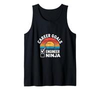 Career Goals Engineer Ninja Playful Genius --- Tank Top