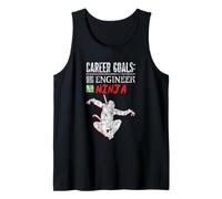 Career Goals Engineer Ninja Playful Genius Tank Top