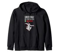 Career Goals Engineer Ninja Playful Genius Zip Hoodie