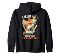 Career path detour from inbox to tackle box Zip Hoodie