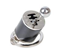 Careflection Car 6 Speed Gearbox Gear Shift Key Chain Ring Fob Keyring Racing Tuning Model - BLACK