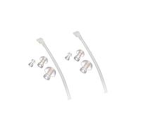 CareforYou 2 x Universal Sound Tube + 6 x Ear Plugs/eartips/Domes for BTE Hearing Aids