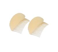 CareforYou 2Pcs Charming Bump It Up Volume Inserts Hair Comb Do Beehive Hair Stick Bun Maker Tool Hair Base Styling Accessories for Women Lady Girl (Beige)