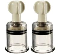 CareforYou® 2PCS Vacuum Cupping Therapy Set Natural Nipple Enlargement & Enhancer - Firmer, Perkier, Larger Nipples (L/1.22'', Clear)