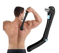 CareforYou Back Hair Shaver, Electric Hair Trimmer Body Hair Removal Tool Do-it-Yourself 180 Degrees Foldable & Cordless Design for Men Women Pain-Free Shave Wet or Dry