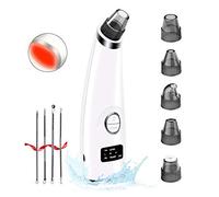 CareforYou Blackhead Remover Vacuum - Ralthy Electric Blackhead Removal Tools [Hot Compress] Pore Cleaner Extractor Blackhead Removal Kit Including 4 Patterns and 5 Suction Probes for All Skins