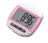 Careforyou® Mini LCD Walk / Run Pedometer Kilometer / Mile Distance Calorie Counter Running Sports Multi-function Lcd Digital Electronic Pedometer Jog Walk Run Calories Consumed Monitor Meter Counter 6 Colors for choose (Pink)