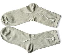 CareforYou Pair of Conductive Fiber TENS/EMS Electrode Gloves & Massage Kneepads & Massage Socks Adapter Lead Wires for TENS/EMS Machine for Physical Therapy (Socks)