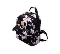 CareforYou Women Girls Mini Backpack Causal Floral Printing Leather Bag