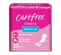 CAREFREE® ACTI-FRESH® Body Shape, Unscented Regular To Go, 54 Pantiliners. Pack of 3.