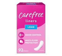 Carefree Acti-fresh Pantiliners Long To Go Unscented, 92 Count