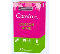 Carefree Panty Liners Breathable Aloe, Packaging May Vary, 20 Count