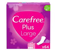 Carefree Plus Large Unscented Pantyliners 64 Pack
