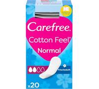 Carefree Cotton Feel Fresh Scent Panty Liners (1x Pack of 20), Soft and Comfortable Panty Liners for Women for Daily Use, Long-Lasting Freshness, 100% Breathable Underwear Protection