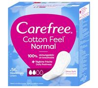 Carefree Cotton Feel Normal Panty Liners, 56 Count (Pack of 1)
