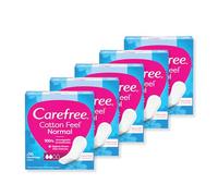 Carefree Cotton Unscented Pantyliners, X5 Packs = 280 Pantyliners