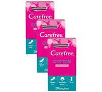 Carefree Normal with Cotton Extract Panty Liners, Pack of 60, White