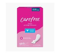Carefree Pantiliners for Thongs with Stay Put Wings, Unscented, Regular 49 ea