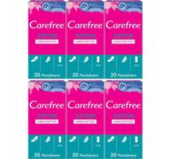 Carefree Panty Liners Pads Folded Breathable 20 Pack