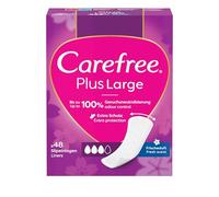 Carefree Plus Large Fresh, 48 pcs, Super-Absorbent - Instantly Block Moisture, up to 100% Odor Neutralization