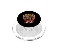 Careful I May Not Fight Back But My Angel Will ||- PopSockets PopGrip for MagSafe