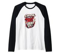 Careful I May Not Fight Back But My God Will Raglan Baseball Tee