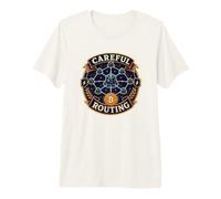 Careful Routing Bitcoin Lightning Premium T-Shirt