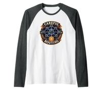 Careful Routing Bitcoin Lightning Raglan Baseball Tee