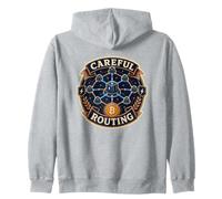 Careful Routing Bitcoin Lightning Zip Hoodie