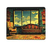 Carefully Designed Throne Room Mouse Pad - Non-Slip Rubber Base Extended Gaming Desk Mat, Full-Area Print Personalized Keyboard Mat for PC Laptop Office Home