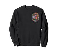 Caregiver Floral Art for Compassionate Souls Bold Vibrant Sweatshirt