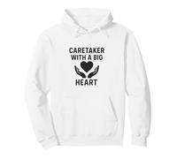 Caregiver With A Big Heart Helping Hands Art Pullover Hoodie