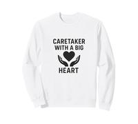 Caregiver With A Big Heart Helping Hands Art Sweatshirt