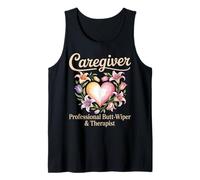 Caregiving Proud Nurse Nursing Caretaker Funny Caregiver Tank Top