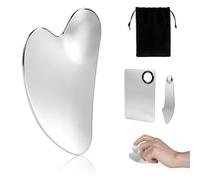 Carehabi Gua Sha Stainless Steel Set Gua Sha Face Tool Face Scraper Massage Tool for Face Massage Guasha Stone for Face Eyes Neck Body