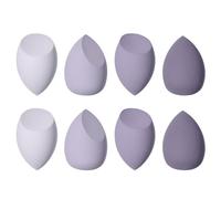 Carehabi Makeup Sponge, 8 Pieces Beauty Blender for Foundations, Powder Liquids etc., Face Sponge in 3 Shapes (Purple)