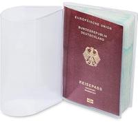 Carehabi Passport Holder Transparent Document Proof Tear-Resistant Waterproof Dust and Dirt Protection Set of 5