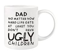 Careign Fathers Day Dad Gifts from Daughter Son,330ml Coffee Mug,Dad Birthday Gifts for Grandad Stepdad, Fathers Day Presents for Husband Men on Christmas Anniversary