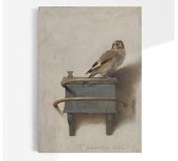 Carel Fabritius The Goldfinch | Antique Bird Painting, Vintage Print, Fine Wall Art Poster Picture