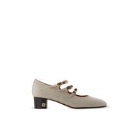 Carel Paris Kina buckled canvas pumps - Neutrals 35-36-37-41