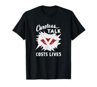 Careless Talk Costs Lives - WW2 Propaganda T-Shirt