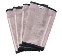 CareMaster Fine Mesh Fly Boots Loose Fitting & Non-Slip Horse Fly Leggings No More Horsefly Nuisance Greatly Reduce Stomping Breathable with Natural Air Flow (Set of 4) Original Grey Large