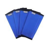 CareMaster Fine Mesh Fly Boots Loose Fitting & Non-Slip Horse Fly Leggings No More Horsefly Nuisance Greatly Reduce Stomping Breathable with Natural Air Flow (Set of 4) Blue Medium