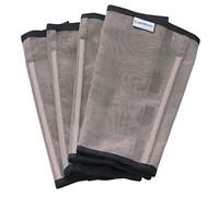 CareMaster Fine Mesh Fly Boots Loose Fitting & Non-Slip Horse Fly Leggings No More Horsefly Nuisance Greatly Reduce Stomping Breathable with Natural Air Flow (Set of 4) Dark Grey Large