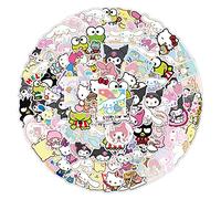 CAREOR 100Pcs Cute Cartoon Stickers, Vinyl Waterproof Cute Anime Cartoon Character Stickers for Teens Office Workers Crafts Gifts Laptop Bottles Guitar Luggage Snowboard