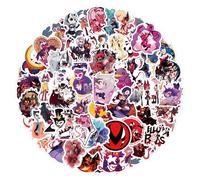 CAREOR 120Pcs Helluva Boss Stickers, Vinyl Waterproof Anime Helluva Boss Graffiti Stickers for Kids Teen Crafts Laptop Bottles Envelopes Gifts Tags Snowboard