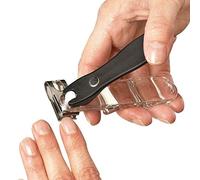CAREOR 360 Degree Rotary Nail Clipper | Stainless Steel Sharp Blade Fingernail Toenail Clipper, Trimmer And Cutter Toe nail Clipper - Ergonomic Design To Easily Trim Finger And Toenails (Black)