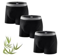 Carer 3 Pack Bamboo Incontinence Pants for Men 160ml Absorbency Upgraded Boxer Briefs Leakproof Washable Incontinence Underwear Soft Comfortable Breathable Reusable Black Size XL