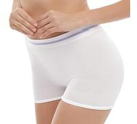 CARER BEAUTY Women's Postpartum Knickers 5 Pack Maternity Over Bump Underwear Seamless and Breathable After Birth C Section White