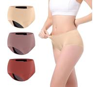 Carer Leak Proof Underwear for Women Washable Incontinence Underwear for Women 150ml Super Absorbent Bladder Leak Panties for Incontinence Postpartum Bladder Leakage Protective Panties 3 PCS, 2X-Large